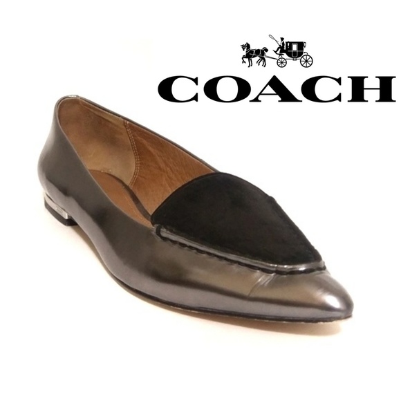 Coach Shoes - 🔥Coach | Walsh Metallic/Suede Flats GUC